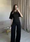 Siyah Bel Kuşaklı Modal Takım