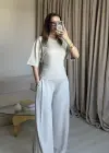 Bej Bel Kuşaklı Modal Takım