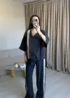 Antrasit İpkyl Tasarım Büzgülü Takım