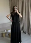 Siyah Vatkalı Modal Etek Takım