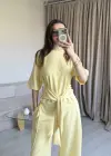 Sarı Bel Kuşaklı Modal Takım