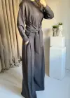 Antrasit Kuşaklı Modal Takım