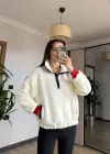 Ayıcıklı Peluş Sweatshirt