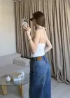 Beyaz Dantel Kombineli Bodysuit