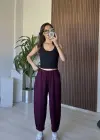 Bordo Modal Relax Pantolon