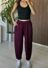 Bordo Modal Relax Pantolon