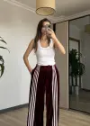 Bordo/Pembe Kadife Eşofman