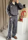 Gri Ekose Ceket Takım