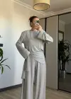 Gri Seyyar Şallı Takım