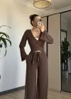 Kahve Farklı Bağlamalı Takım