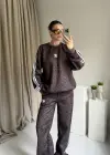 Kahve Leopar Eşofman Takımı