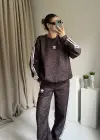 Kahve Leopar Eşofman Takımı