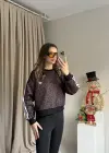 Kahve Leopar Sweatshirt