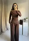 Kahve Modal Asimetrik Takım