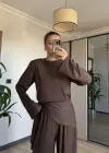Kahve Seyyar Şallı Takım