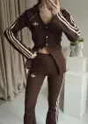 Kahve Tasarım Tayt Takım