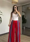 Kırmızı/Mavi Kadife Eşofman