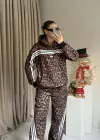 Leopar Kapüşonlu Takım