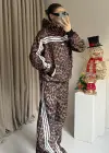 Leopar Kapüşonlu Takım