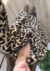Leopar Peluş Sweatshirt