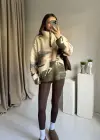 Oys Muadil Desenli Peluş Kazak