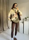 Oys Muadil Desenli Peluş Kazak