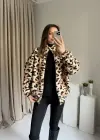 Oys Muadil Leopar Peluş Hırka