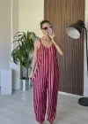 Pembe Çizgili Tulum