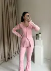 Pembe Tasarım Tayt Takım