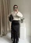Siyah Dantel Etek