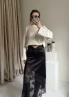 Siyah Dantel Etek