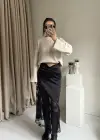 Siyah Dantel Etek
