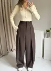 Kahve Kalın Kumaş Lux Pantolon