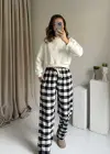 Siyah Kare Yaka Unısex Eşofman