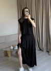 Siyah Vatkalı Modal Etek Takım