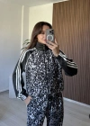 Antrasit Marka Model Leopar Eşofman Takım