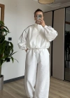 Beyaz Oysh Model Eşofman Takımı