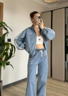 Denim Ceket Pantolon Takım