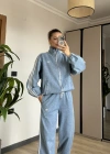 Denim Ceket Pantolon Takım