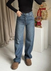 Gizli Düğmeli Zr Model Straight Jean