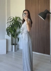 Gri 2 Farklı Bağlama Tulum