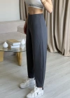 Gri Crep Balon Pantolon