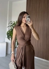 Kahve 2 Farklı Bağlama Tulum