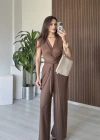 Kahve 2 Farklı Bağlama Tulum