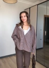 Kahve Ekose Yağmurluk/Gömlek