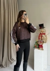 Kahve Leopar Sweatshirt