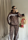 Leopar Kapüşonlu Takım