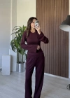 Mürdüm Beli İpli Eşofman Takım