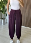 Mürdüm Relax Şalvar Kesim Pantolon