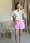 Pembe Balon Etek Gömlek Takım